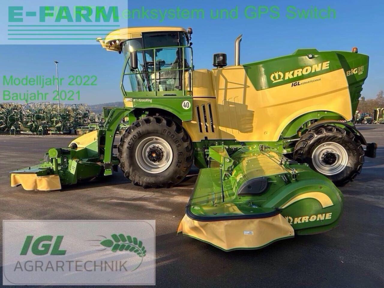 Krone big m 450 cv (stufe v) (bm105-24) - Pļāvējs: foto 1 Krone big m 450 cv (stufe v) (bm105-24) - Pļāvējs: foto 1