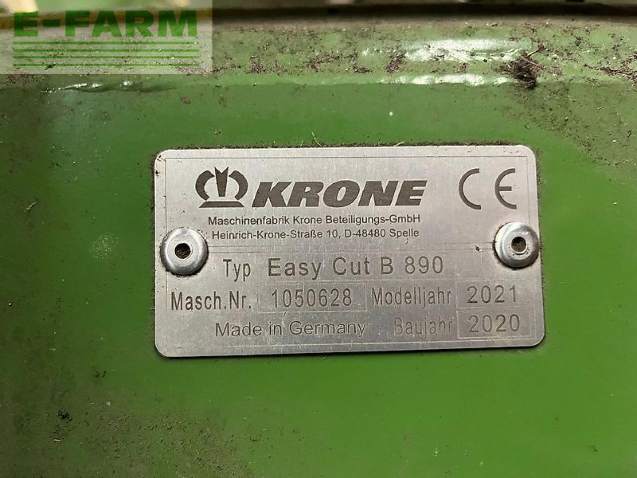 Krone easy cut b 890 - Pļāvējs: foto 4 Krone easy cut b 890 - Pļāvējs: foto 4