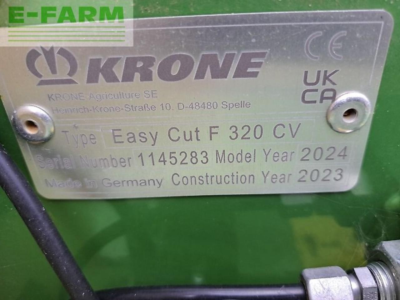 Krone easy cut f 320 cv - Pļāvējs: foto 5 Krone easy cut f 320 cv - Pļāvējs: foto 5
