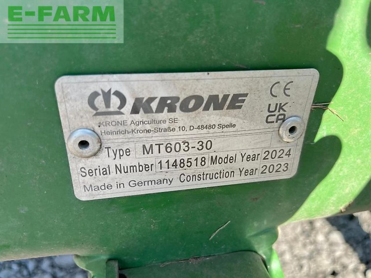 Krone ec b 870 - Pļāvējs: foto 3 Krone ec b 870 - Pļāvējs: foto 3