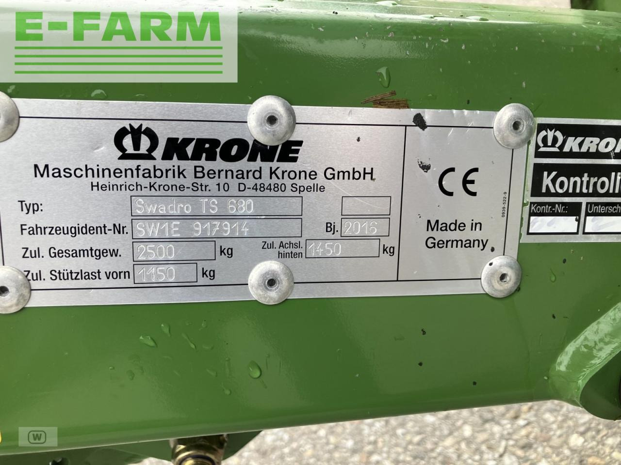 Vālotājs/ Ārdītājs Krone swadro ts 680: foto 30