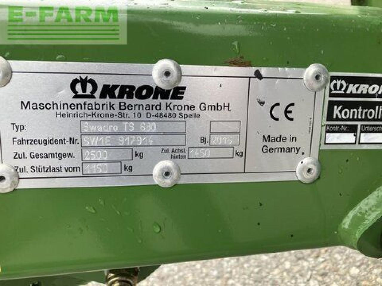Vālotājs/ Ārdītājs Krone swadro ts 680: foto 8