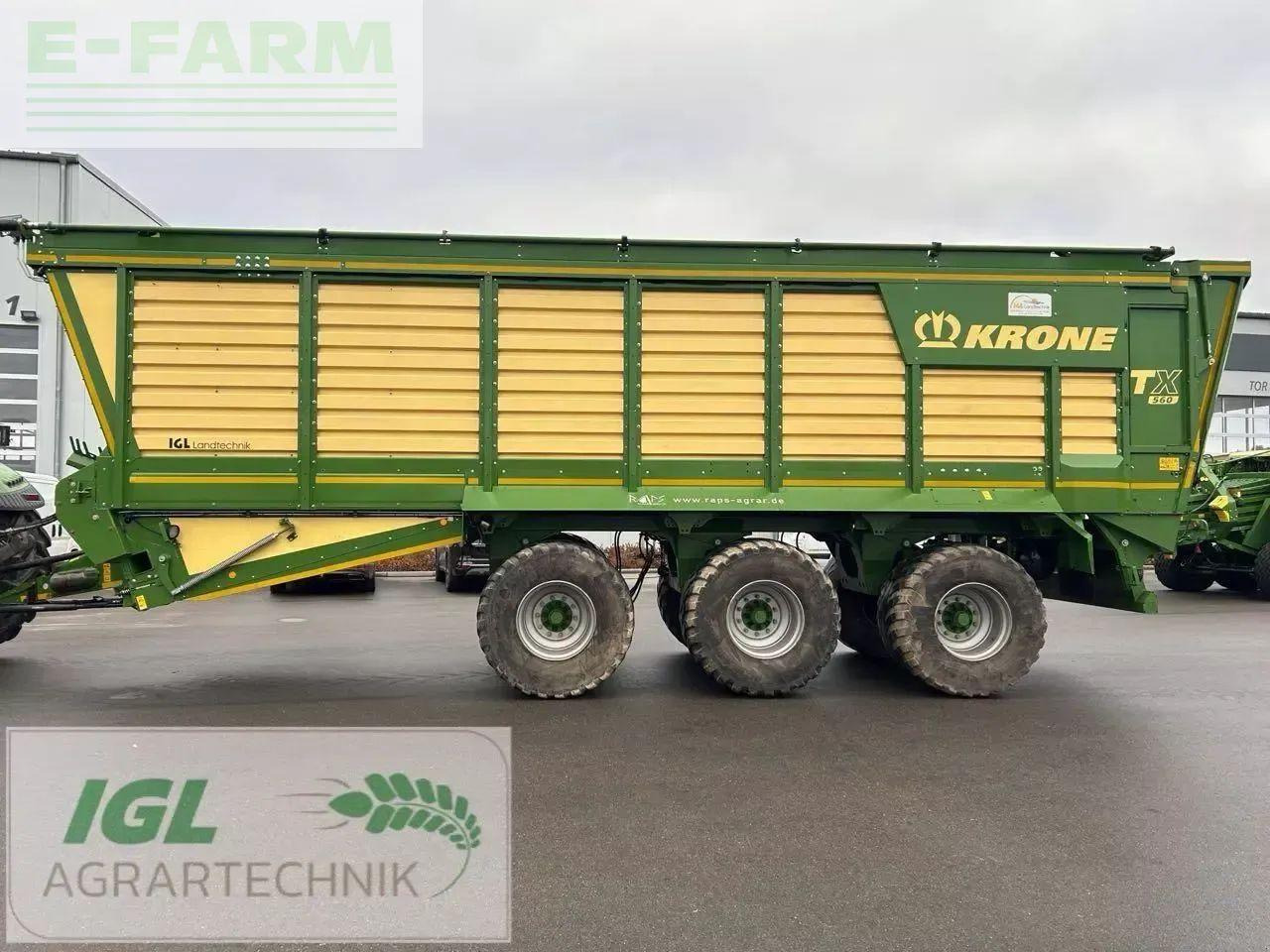 Krone tx 560 - Lauksaimniecības piekabe-pašizgāzējs: foto 2 Krone tx 560 - Lauksaimniecības piekabe-pašizgāzējs: foto 2