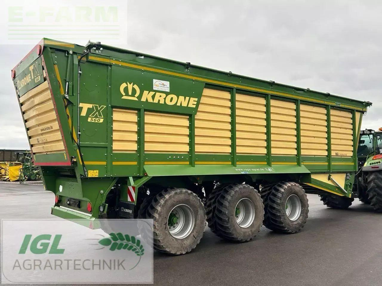 Krone tx 560 - Lauksaimniecības piekabe-pašizgāzējs: foto 5 Krone tx 560 - Lauksaimniecības piekabe-pašizgāzējs: foto 5