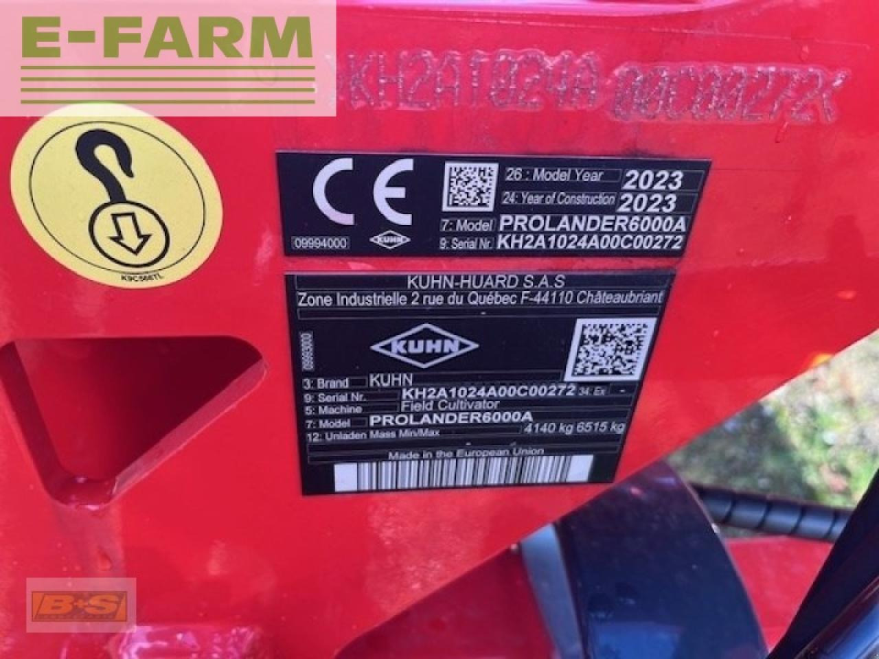 Kuhn prolander 6000 - Kultivators: foto 2 Kuhn prolander 6000 - Kultivators: foto 2