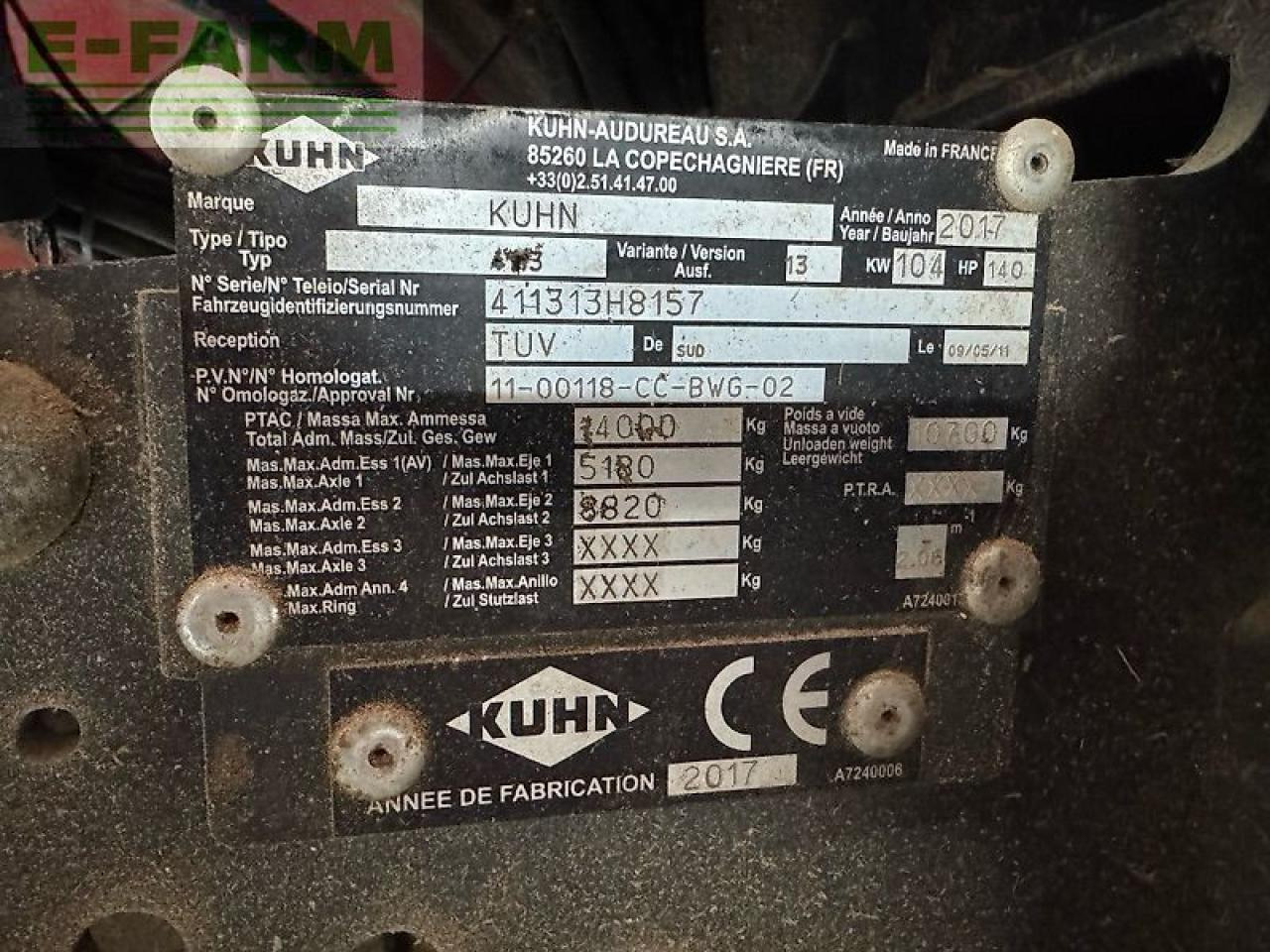 Kuhn spv 14m3 - Fermu aprīkojums: foto 2 Kuhn spv 14m3 - Fermu aprīkojums: foto 2