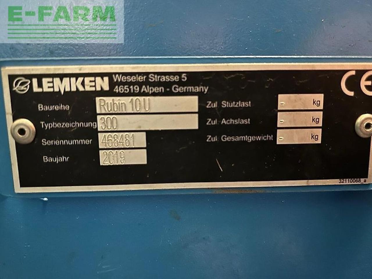 Lemken rubin u 10 - Disku ecēša: foto 5 Lemken rubin u 10 - Disku ecēša: foto 5