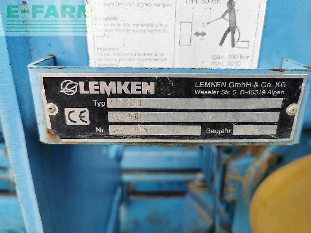 Lemken saphir/zirkon - Sējmašīna: foto 2 Lemken saphir/zirkon - Sējmašīna: foto 2