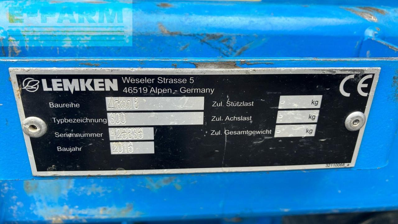 Kombinētā sējmašīna Lemken solitair 9 300-ds 125 zirkon 8 300: foto 14