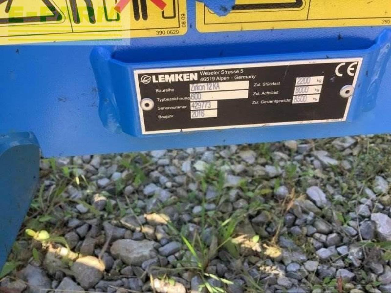 Lemken zirkon 12 mit fahrwerk - Disku ecēša: foto 4 Lemken zirkon 12 mit fahrwerk - Disku ecēša: foto 4
