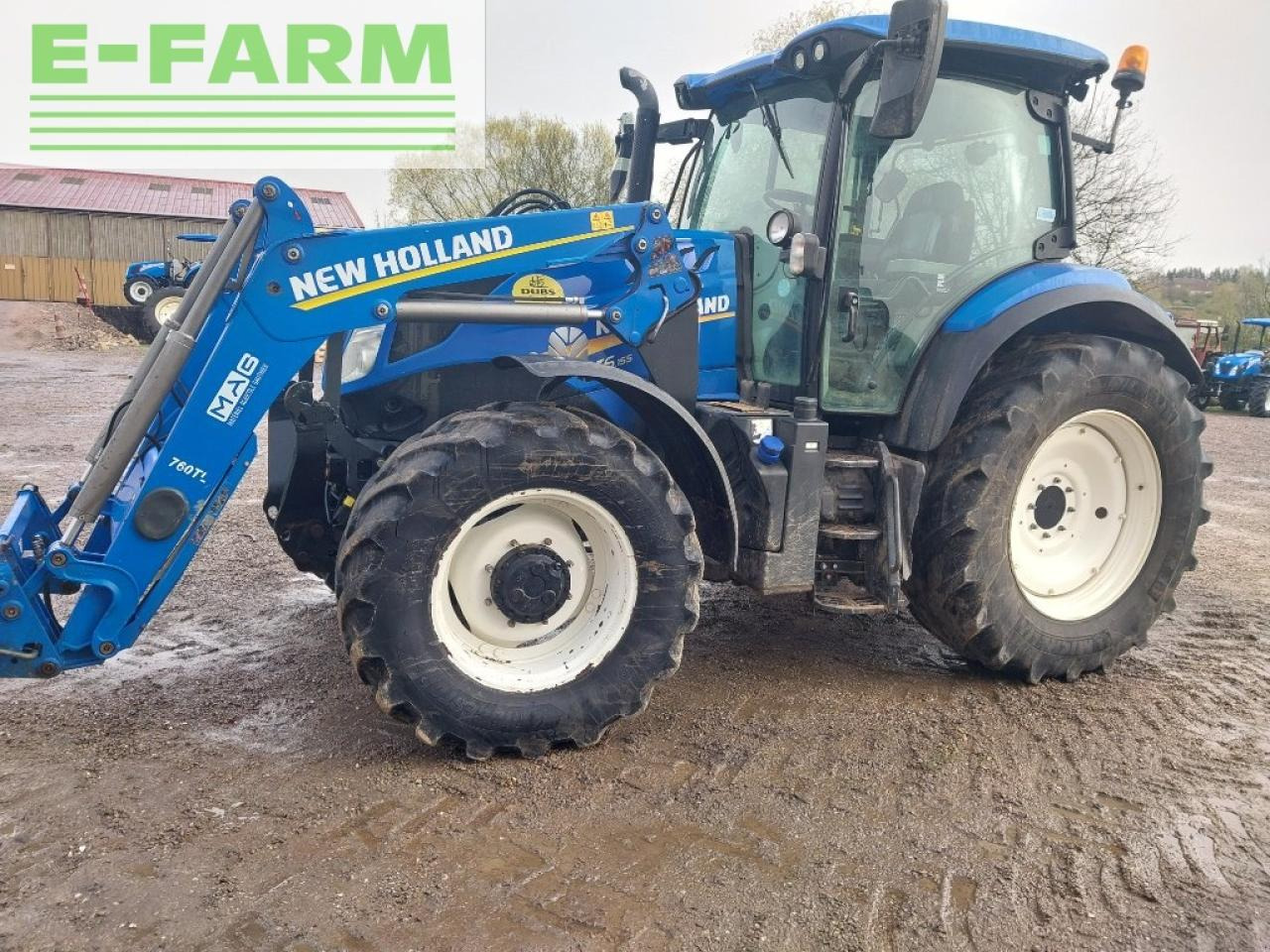 New Holland t6.155 - Traktors: foto 1 New Holland t6.155 - Traktors: foto 1