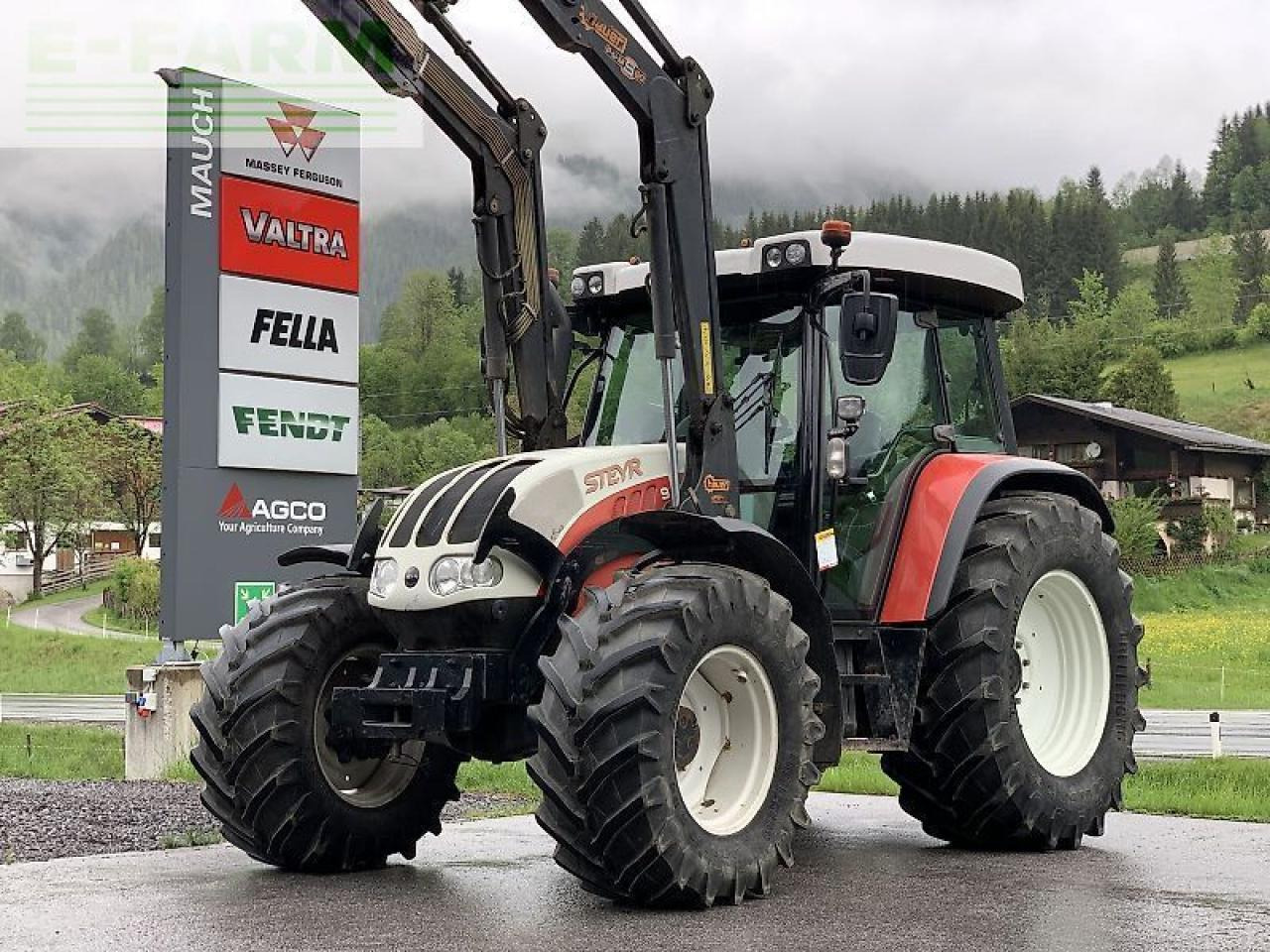 Steyr 9105 mt + hauer fl - Traktors: foto 1 Steyr 9105 mt + hauer fl - Traktors: foto 1