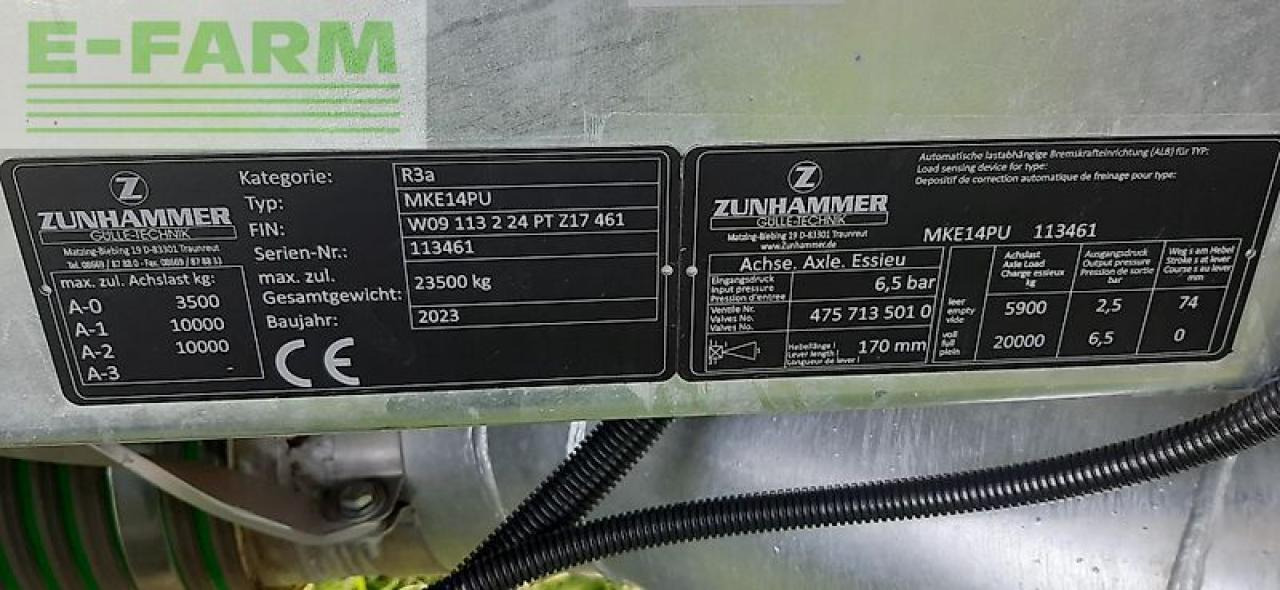 Mēslošanas tehnika Zunhammer mke 14 pu: foto 12