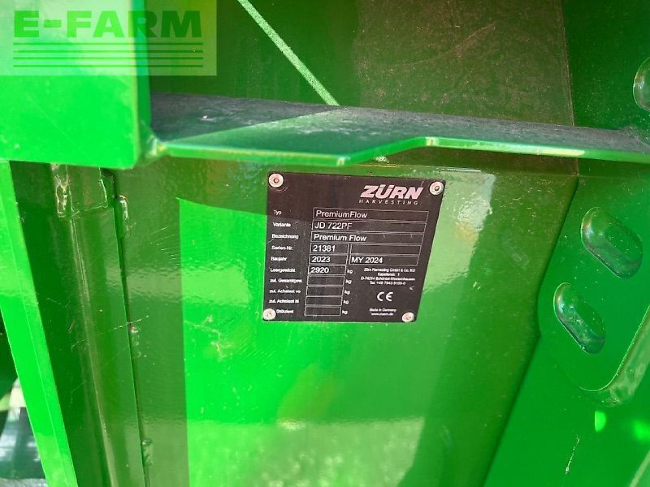 Zürn 722pf premiumflow - Lopbarības kombaina papildaprīkojums: foto 5 Zürn 722pf premiumflow - Lopbarības kombaina papildaprīkojums: foto 5