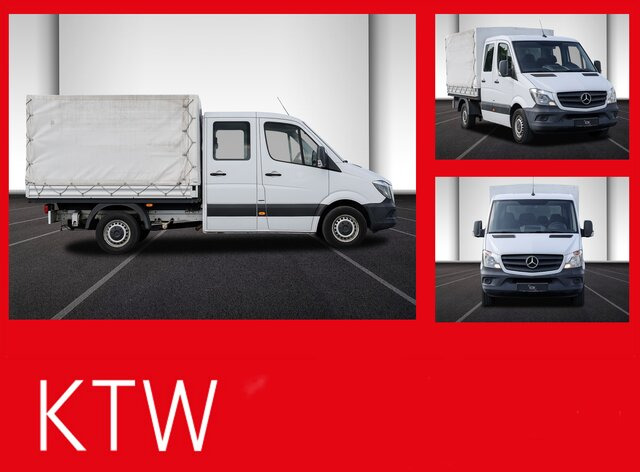 MERCEDES-BENZ Sprinter 214 CDI DOKA Pritsche,Klima,EURO6 - Furgons ar tentu, Kravas-pasažieru furgons: foto 1 MERCEDES-BENZ Sprinter 214 CDI DOKA Pritsche,Klima,EURO6 - Furgons ar tentu, Kravas-pasažieru furgons: foto 1