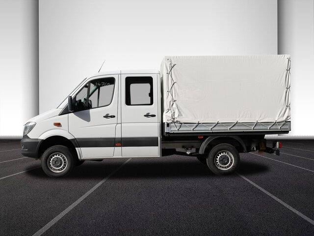 Automašīna ar kravas platformu, Kravas-pasažieru furgons MERCEDES-BENZ Sprinter 316CDI DOKA,Allrad,AHK,Standhzg....: foto 12