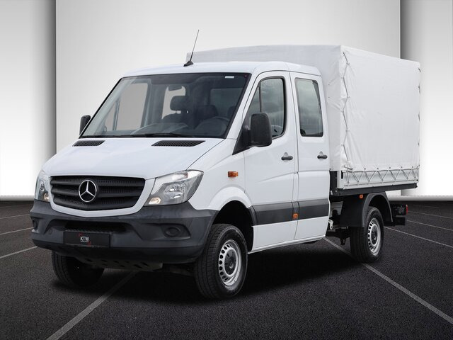 Automašīna ar kravas platformu, Kravas-pasažieru furgons MERCEDES-BENZ Sprinter 316CDI DOKA,Allrad,Klima,Standhzg....: foto 19