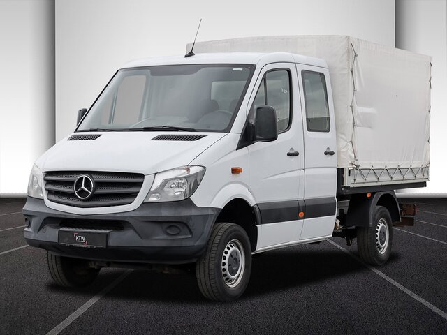 Automašīna ar kravas platformu, Kravas-pasažieru furgons MERCEDES-BENZ Sprinter 316CDI DOKA,Allrad,Klima: foto 16