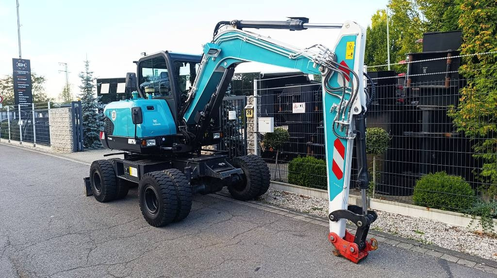 Bobcat Mobilbagger E 57 W, Schnellwechsler MS08, Allrad - Riteņu ekskavators: foto 1 Bobcat Mobilbagger E 57 W, Schnellwechsler MS08, Allrad - Riteņu ekskavators: foto 1