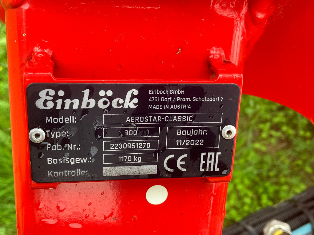 Einböck Aerostar-Classic 900 S - Mēslošanas tehnika: foto 3 Einböck Aerostar-Classic 900 S - Mēslošanas tehnika: foto 3