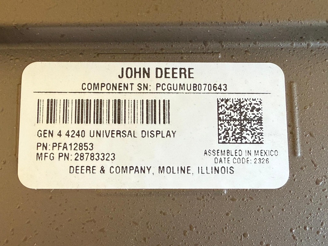 John Deere Display 4240 Premium Aktivierung - Instrument/ Aprīkojums: foto 1 John Deere Display 4240 Premium Aktivierung - Instrument/ Aprīkojums: foto 1