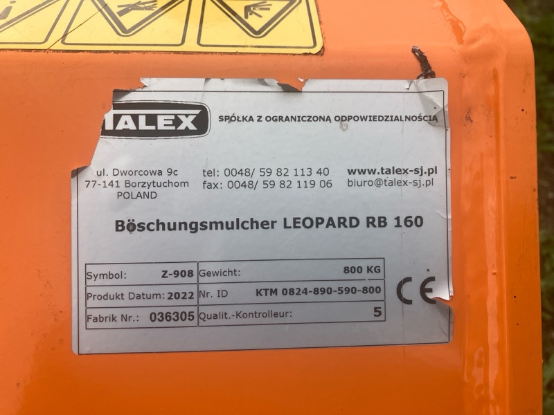 Talex Leopard RB 160 - Pļaujmašīna-smalcinātājs: foto 2 Talex Leopard RB 160 - Pļaujmašīna-smalcinātājs: foto 2