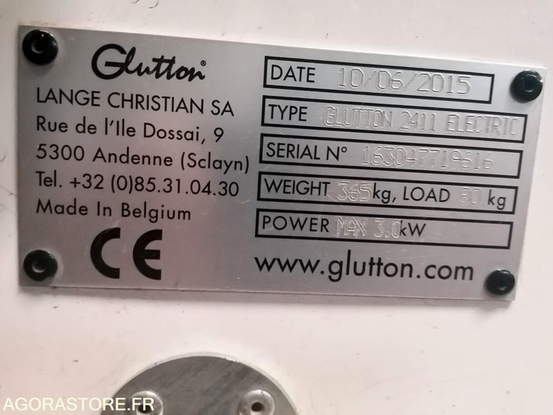 Aspirateur de voirie électrique Glutton - Industriālais putekļu sūcējs: foto 2 Aspirateur de voirie électrique Glutton - Industriālais putekļu sūcējs: foto 2