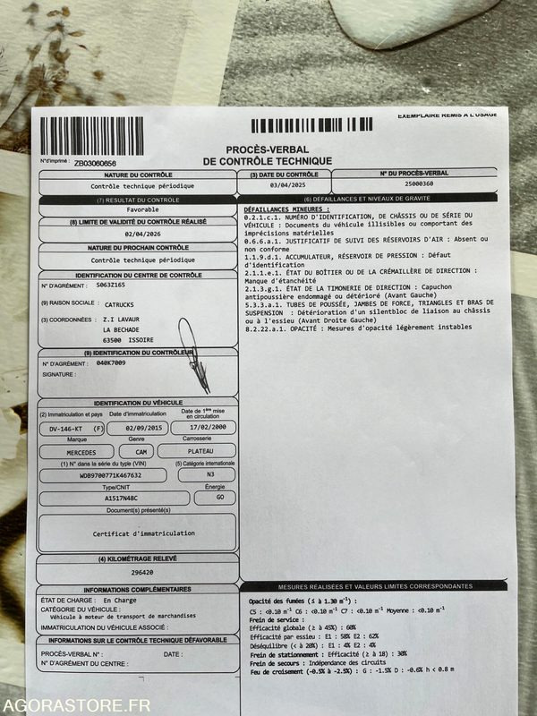 CAMION PLATEAU MERCEDES 15T - 2000 - Bortu kravas automašīna/ Platforma, Kravas auto ar manipulatoru: foto 5 CAMION PLATEAU MERCEDES 15T - 2000 - Bortu kravas automašīna/ Platforma, Kravas auto ar manipulatoru: foto 5