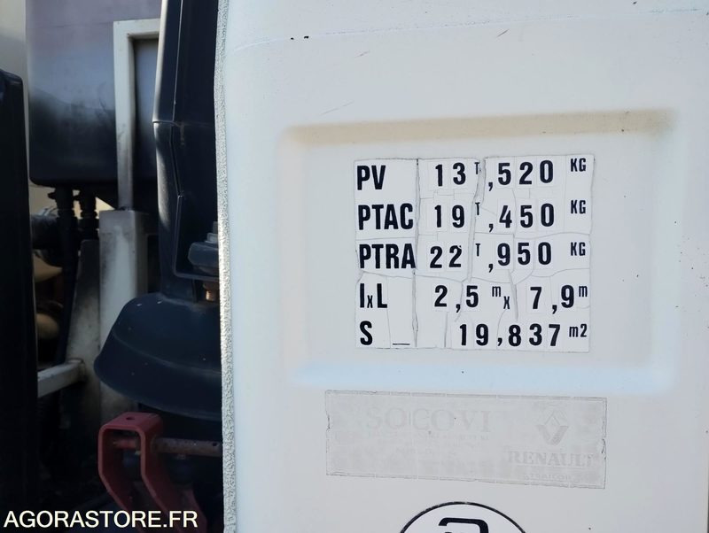 Camion 19t Hydrocureur Renault G300 Maxter – équipement Huwer - Asenizācijas mašīna: foto 4 Camion 19t Hydrocureur Renault G300 Maxter – équipement Huwer - Asenizācijas mašīna: foto 4