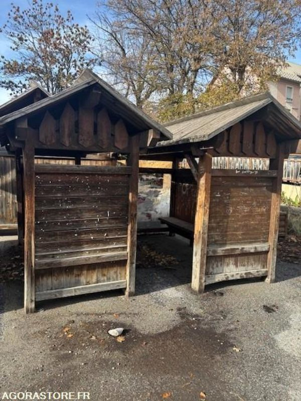 Lot de 2 abris bus bois - Citas iekārtas: foto 5 Lot de 2 abris bus bois - Citas iekārtas: foto 5