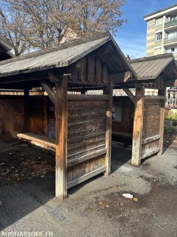 Lot de 2 abris bus bois - Citas iekārtas: foto 2 Lot de 2 abris bus bois - Citas iekārtas: foto 2