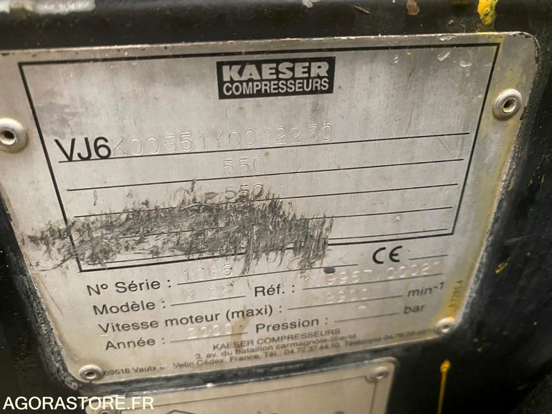 Compresseur KAESER M25 2008 TBE - Gaisa kompresors: foto 2 Compresseur KAESER M25 2008 TBE - Gaisa kompresors: foto 2