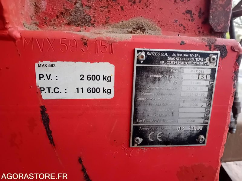 EPANDEUR PROLOG MVX593 ANNEE FAB 1997 - Minerālmēslu izkliedētājs: foto 4 EPANDEUR PROLOG MVX593 ANNEE FAB 1997 - Minerālmēslu izkliedētājs: foto 4