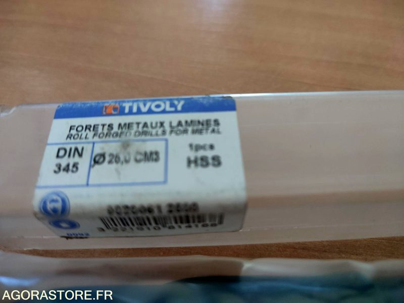 Foret Ø 26 CM³ HSS DIN 345 métaux laminés - Instrument/ Aprīkojums: foto 1 Foret Ø 26 CM³ HSS DIN 345 métaux laminés - Instrument/ Aprīkojums: foto 1