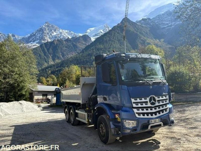 CAMION 6X4 TRI-BENNE +GRUE MERCEDES AROCS 2640 2014 190 000 KM - Kravas automašīna: foto 2 CAMION 6X4 TRI-BENNE +GRUE MERCEDES AROCS 2640 2014 190 000 KM - Kravas automašīna: foto 2