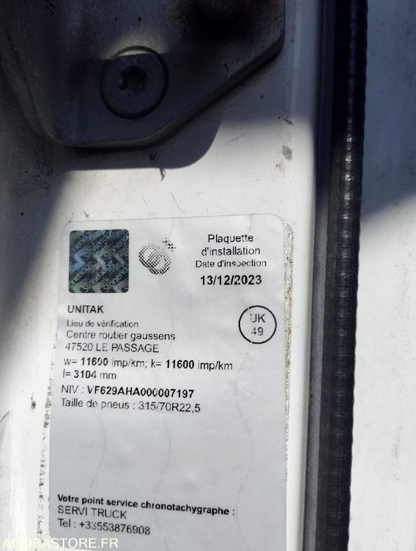 Porteur PREMIUM 270 DXI - 2012 - 299000 kms (D146/BZ-955-WL) - Kravas automašīna: foto 4 Porteur PREMIUM 270 DXI - 2012 - 299000 kms (D146/BZ-955-WL) - Kravas automašīna: foto 4