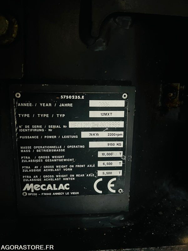 PELLE - MECALAC - 12MXT - 2006 / 4085 HEURES - Ekskavators: foto 4 PELLE - MECALAC - 12MXT - 2006 / 4085 HEURES - Ekskavators: foto 4