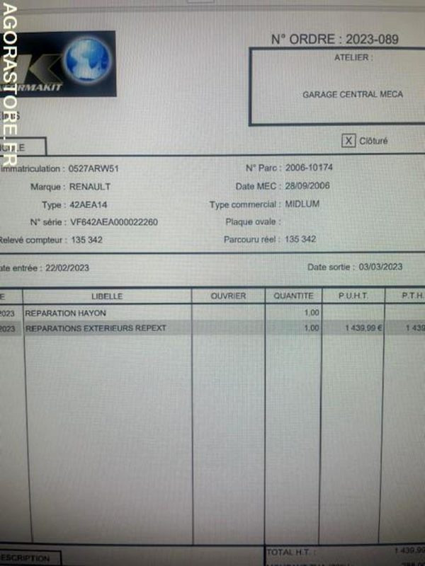 POID LOURD Renault Premium - Kravas automašīna ar slēgto virsbūvi: foto 5 POID LOURD Renault Premium - Kravas automašīna ar slēgto virsbūvi: foto 5