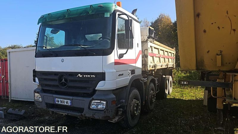 PORTEUR BENNE MERCEDES ACTROS - 2004 - 851170KM -  AW968WL - Kravas automašīna pašizgāzējs: foto 1 PORTEUR BENNE MERCEDES ACTROS - 2004 - 851170KM -  AW968WL - Kravas automašīna pašizgāzējs: foto 1