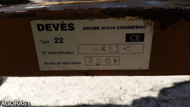 REMORQUE POUR TRACTEUR DE MARQUE DEVES BASCULANTE - Lauksaimniecības piekabe: foto 4 REMORQUE POUR TRACTEUR DE MARQUE DEVES BASCULANTE - Lauksaimniecības piekabe: foto 4