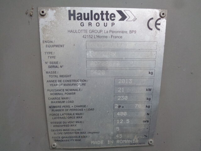 Haulotte HA120 - Izlices pacēlājs: foto 3 Haulotte HA120 - Izlices pacēlājs: foto 3