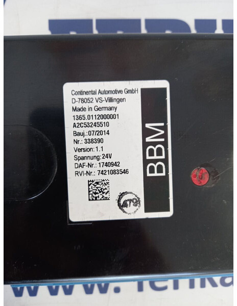 Continental XF106 - Elektroniskais vadības bloks (ECU) - Kravas automašīna: foto 2 Continental XF106 - Elektroniskais vadības bloks (ECU) - Kravas automašīna: foto 2