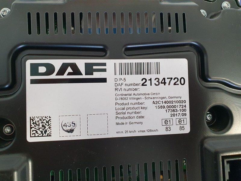 DAF XF106 - Mērinstrumentu panelis - Kravas automašīna: foto 3 DAF XF106 - Mērinstrumentu panelis - Kravas automašīna: foto 3