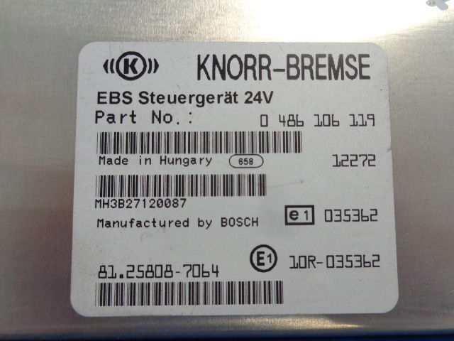 KNORR-BREMSE EBS control unit ( WORLDWIDE DELIVERY ) - Elektroniskais vadības bloks (ECU) - Kravas automašīna: foto 3 KNORR-BREMSE EBS control unit ( WORLDWIDE DELIVERY ) - Elektroniskais vadības bloks (ECU) - Kravas automašīna: foto 3