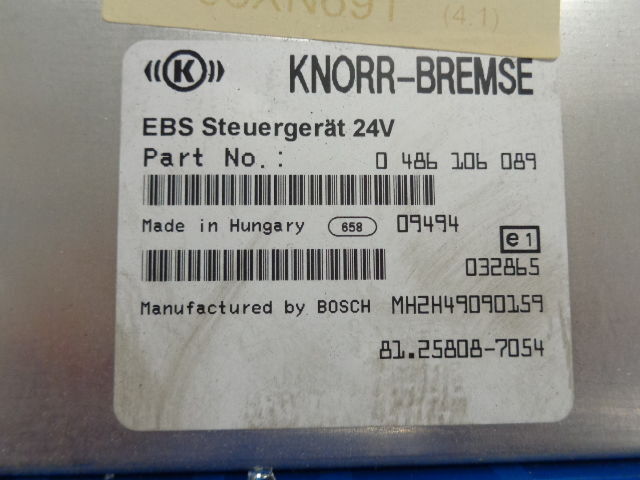 MAN EBS control unit - Elektroniskais vadības bloks (ECU) - Kravas automašīna: foto 3 MAN EBS control unit - Elektroniskais vadības bloks (ECU) - Kravas automašīna: foto 3