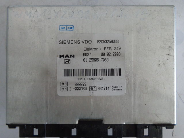 MAN FFR (WORLDWIDE DELIVERY) - Elektroniskais vadības bloks (ECU) - Kravas automašīna: foto 1 MAN FFR (WORLDWIDE DELIVERY) - Elektroniskais vadības bloks (ECU) - Kravas automašīna: foto 1