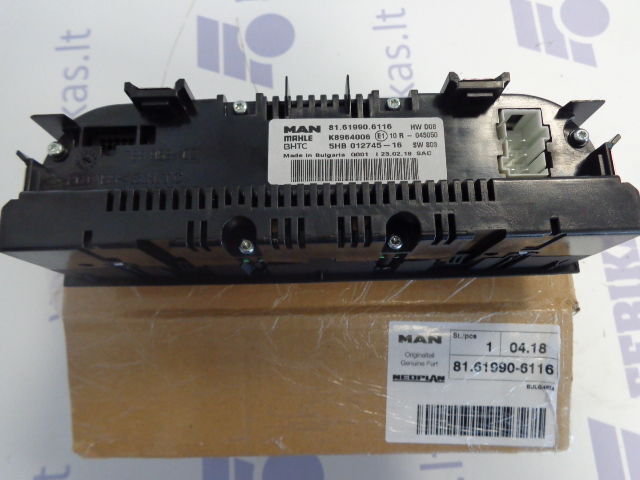 MAN NEW OE heater control unit - Mērinstrumentu panelis - Kravas automašīna: foto 3 MAN NEW OE heater control unit - Mērinstrumentu panelis - Kravas automašīna: foto 3