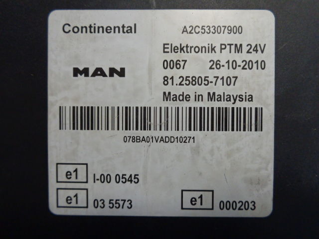 MAN PTM (WORLDWIDE DELIVERY) - Elektroniskais vadības bloks (ECU) - Kravas automašīna: foto 2 MAN PTM (WORLDWIDE DELIVERY) - Elektroniskais vadības bloks (ECU) - Kravas automašīna: foto 2