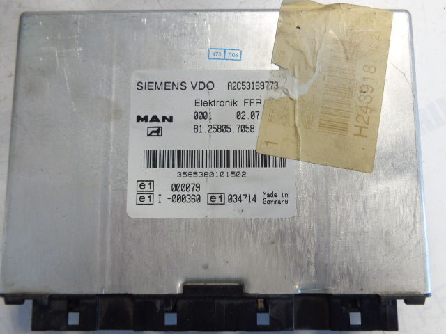 MAN elektronik FFR control unit (WORLDWIDE DELIVERY) - Elektroniskais vadības bloks (ECU) - Kravas automašīna: foto 1 MAN elektronik FFR control unit (WORLDWIDE DELIVERY) - Elektroniskais vadības bloks (ECU) - Kravas automašīna: foto 1