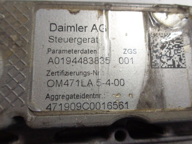 Mercedes-Benz OM471LA - Elektroniskais vadības bloks (ECU) - Kravas automašīna: foto 4 Mercedes-Benz OM471LA - Elektroniskais vadības bloks (ECU) - Kravas automašīna: foto 4
